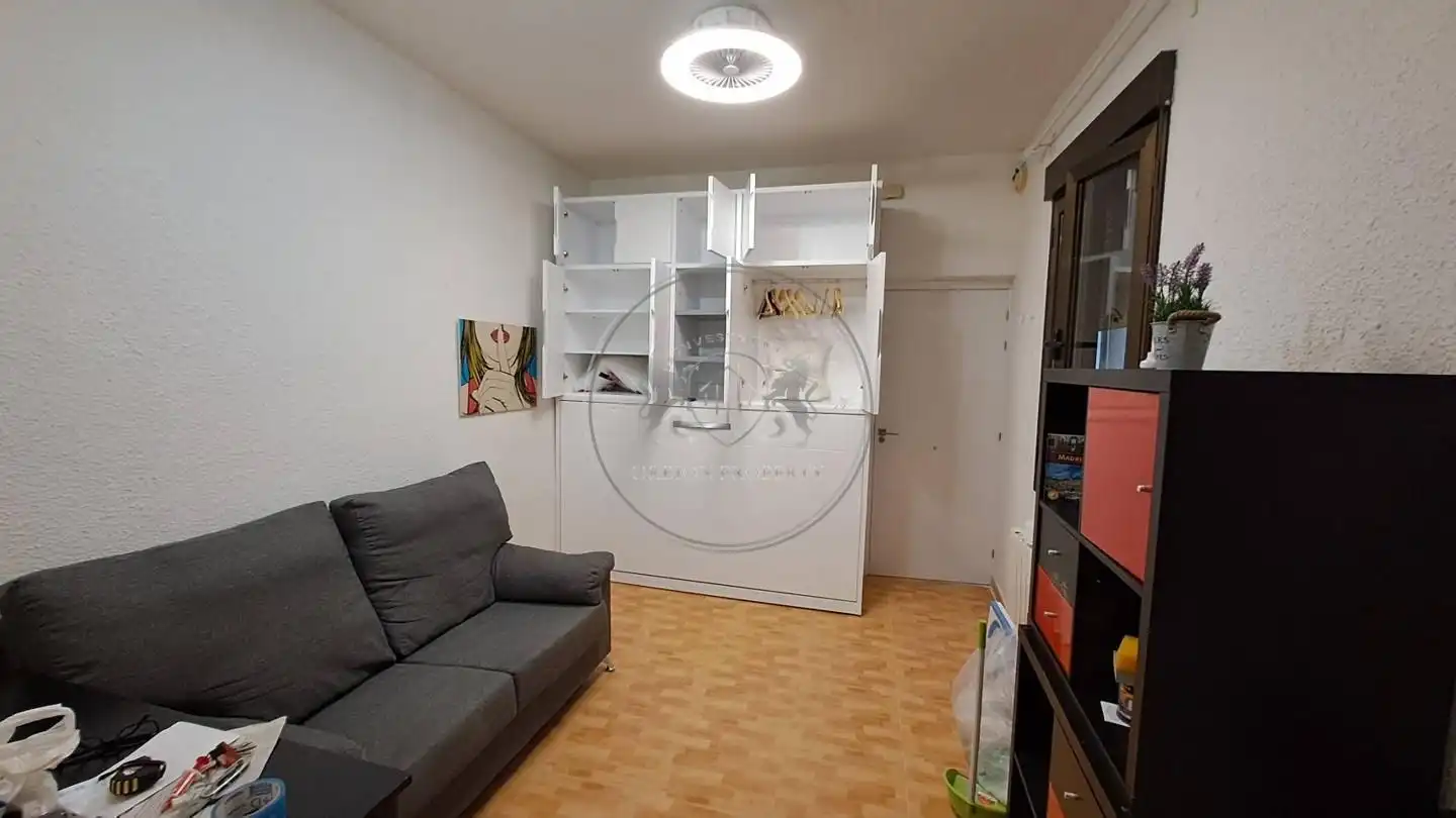 Sala de estar de Estudio de alquiler en Madrid con Calefacción y Amueblado