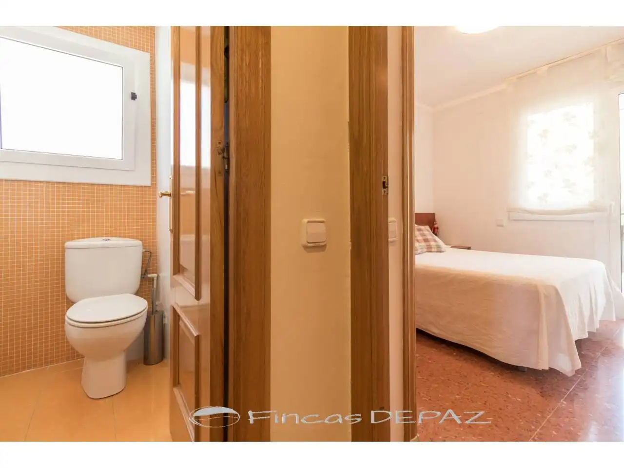 Habitación de Apartamento de alquiler en Castelldefels con Parquet, Terraza y Amueblado
