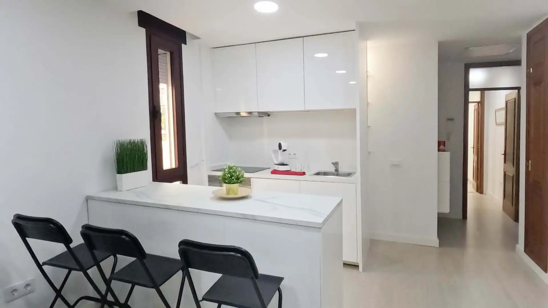 Kitchen of Flat for sale in  Santa Cruz de Tenerife Capital  with Air Conditioner, Storage room and Furnished