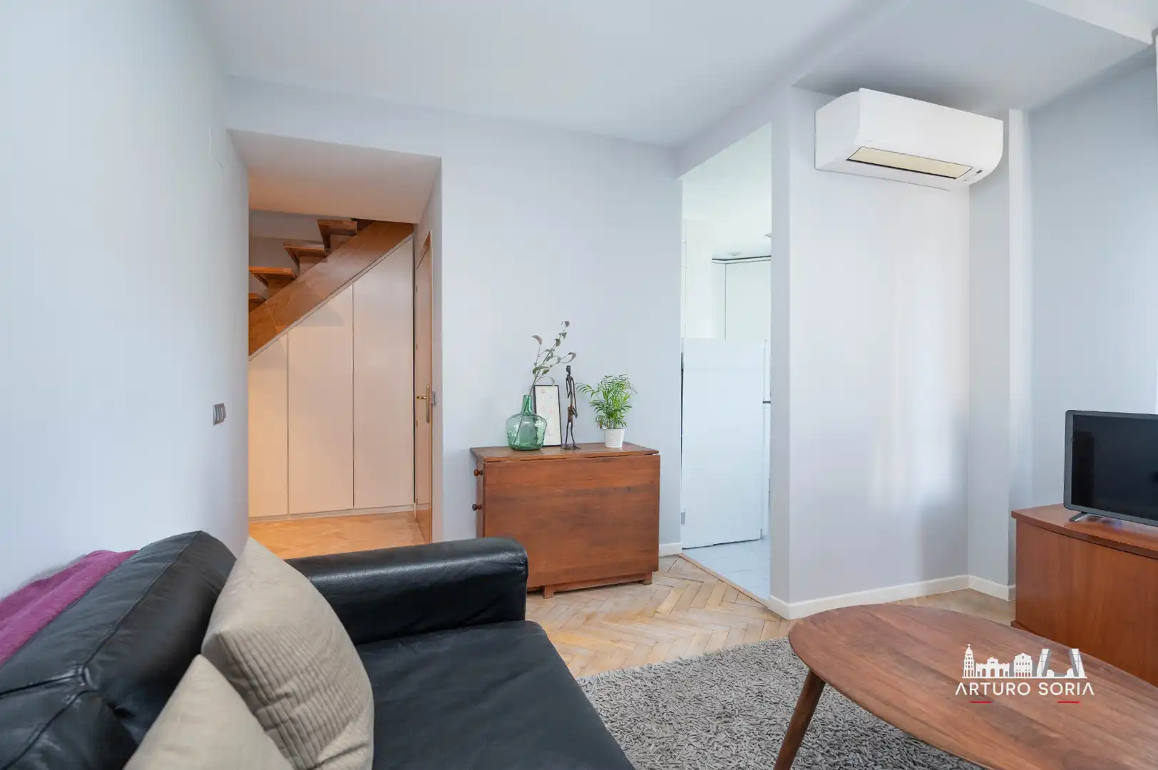 Sala de estar de Ático en venta en Madrid con Aire acondicionado, Terraza y Trastero