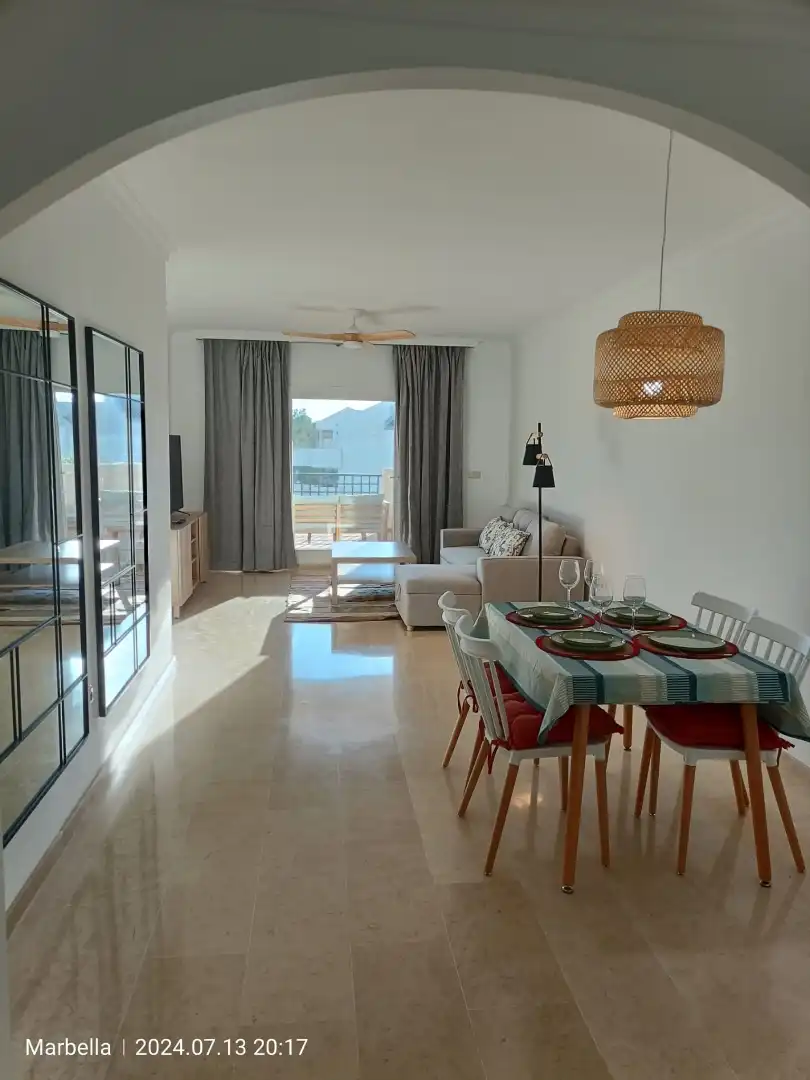 Dining room of Apartments for rent in Marbella  with Air Conditioner, Heating and Private garden