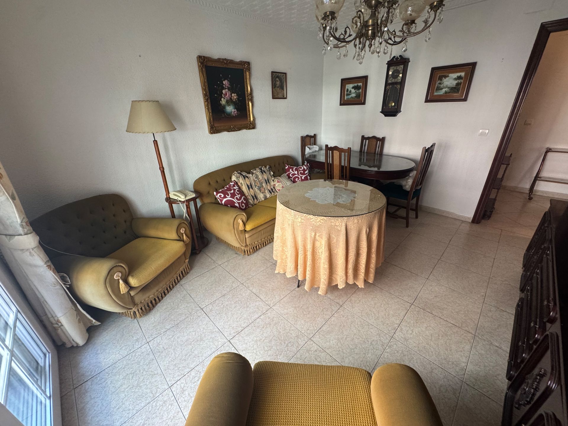 Sala de estar de Piso en venta en  Huelva Capital con Amueblado y Balcón