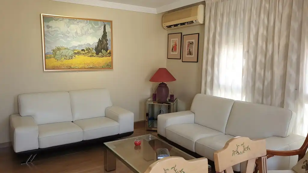 Living room of Attic for rent in Garrucha  with Air Conditioner, Terrace and Swimming Pool