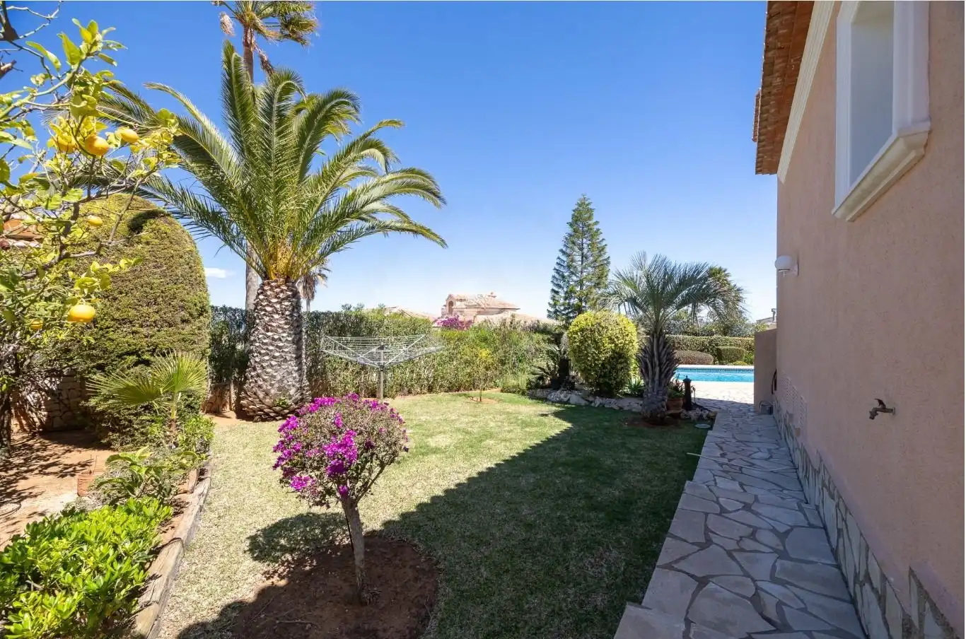 Jardín de Casa o chalet de alquiler en Dénia con Aire acondicionado, Calefacción y Jardín privado
