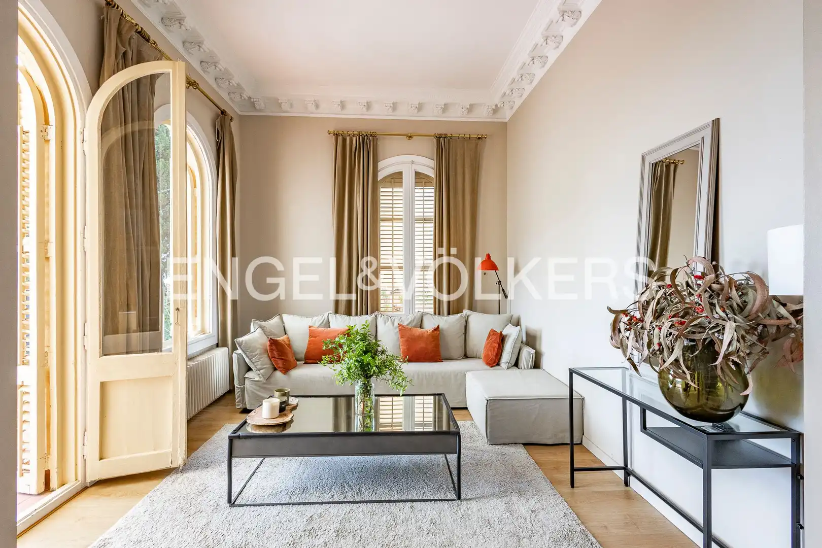 Sala de estar de Piso en venta en Barcelona con Calefacción y Terraza