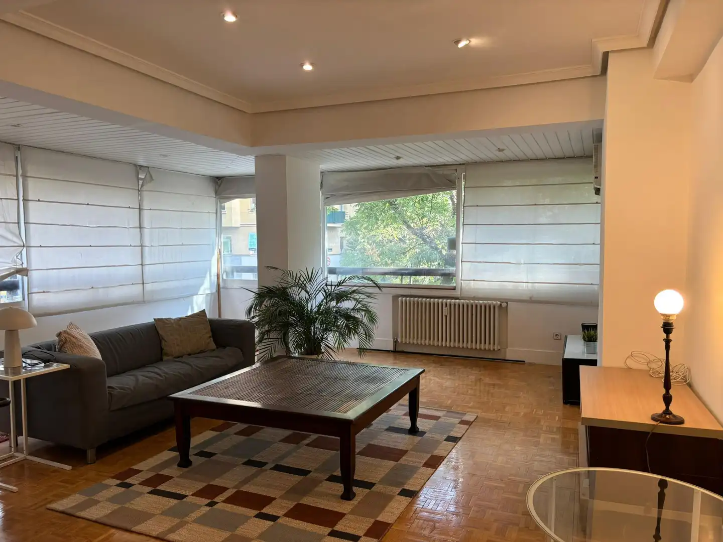 Wohnzimmer von Wohnung zur Miete in Madrid mit Klimaanlage, Heizung und Möbliert