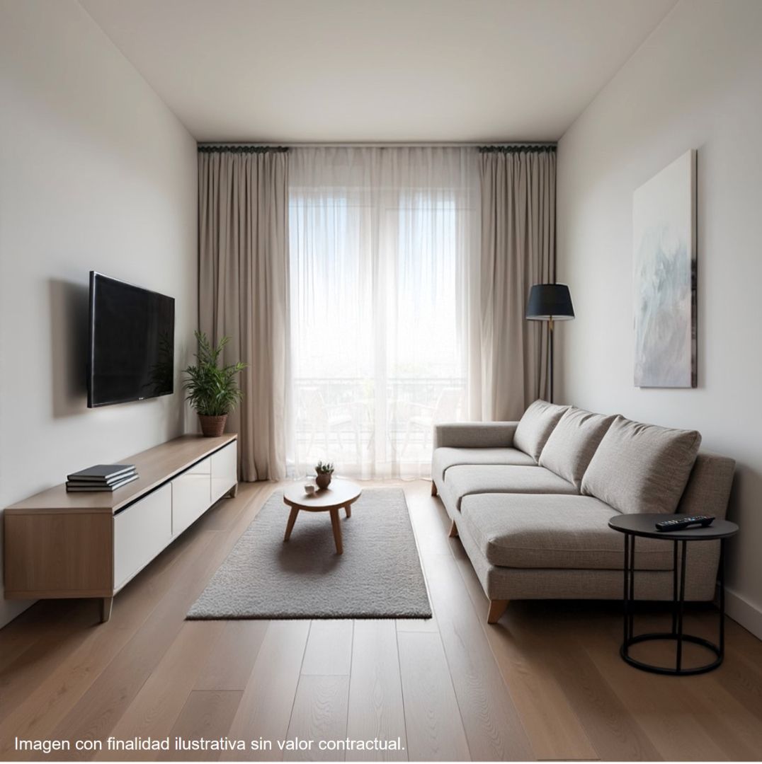 Living room of Flat for sale in Esplugues de Llobregat  with Air Conditioner, Heating and Parquet flooring