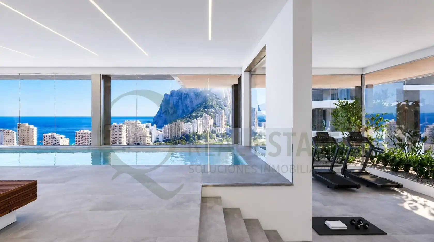 Piscina de Piso en venta en Calpe / Calp con Calefacción, Jardín privado y Terraza