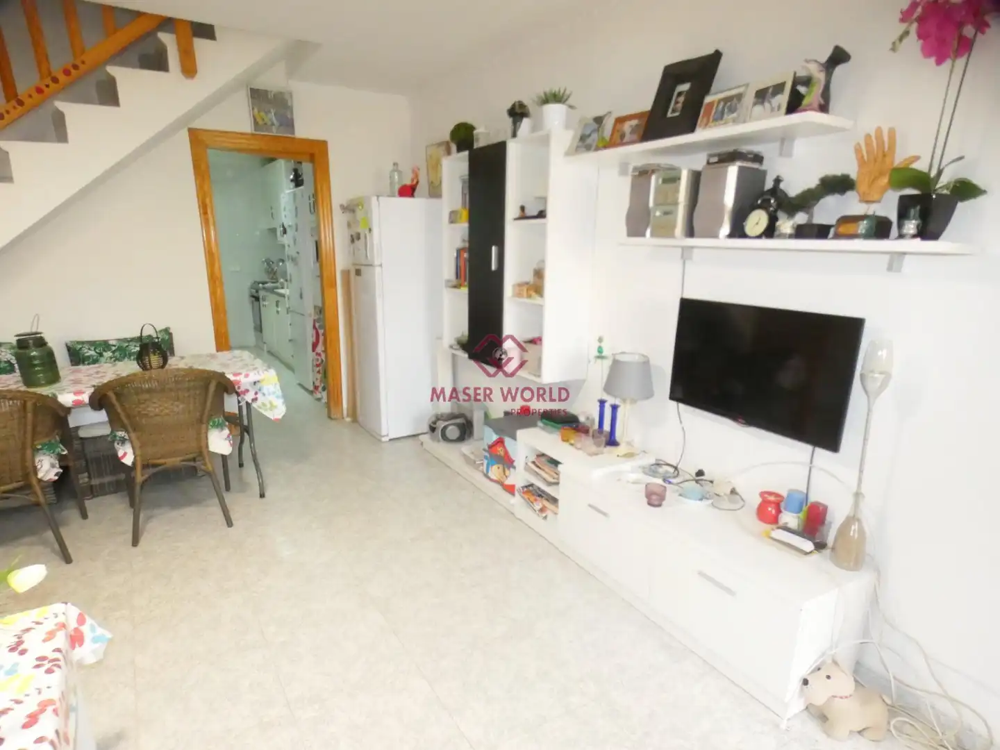 Sala de estar de Dúplex en venta en Mazarrón con Terraza, Trastero y Amueblado