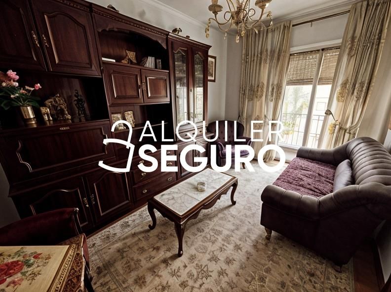 Living room of Flat to rent in  Madrid Capital  with Heating and Furnished