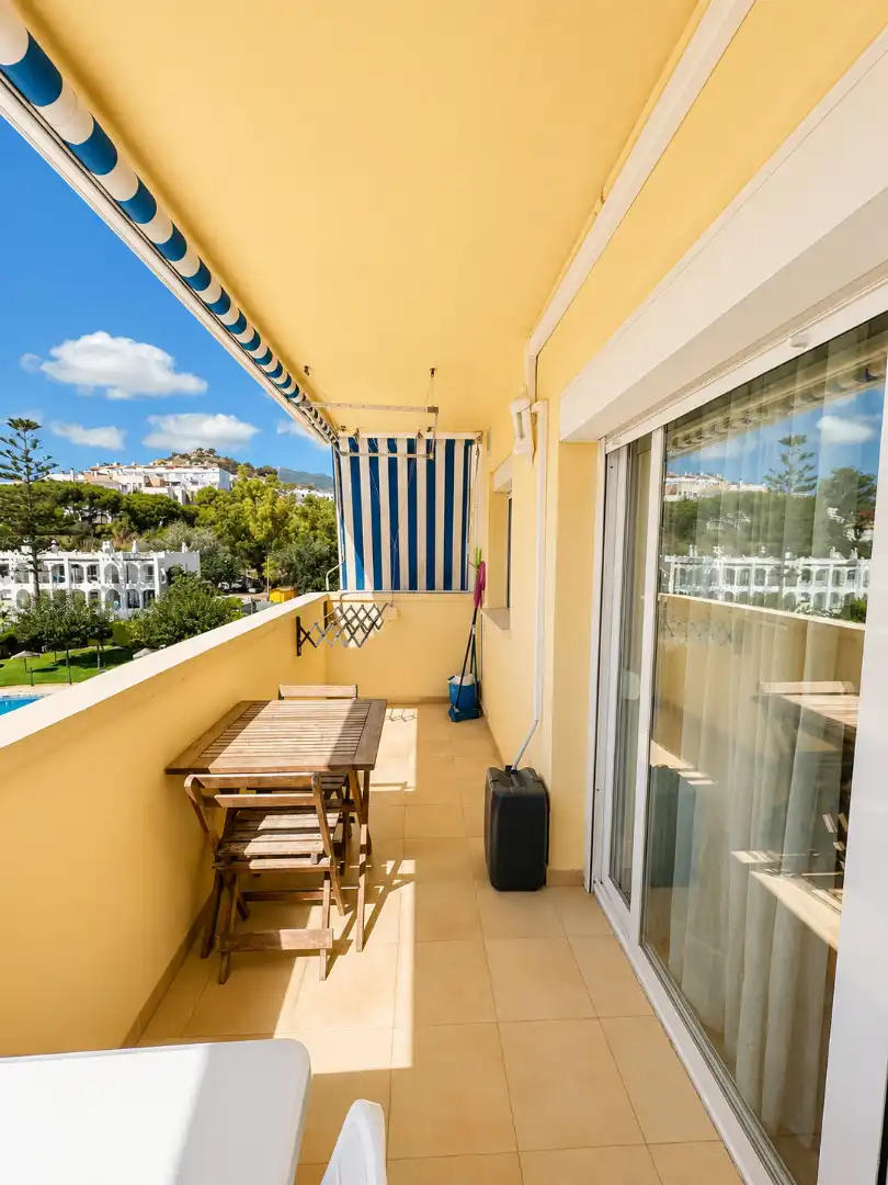 Balcony of Flat for sale in Benalmádena  with Air Conditioner, Terrace and Furnished