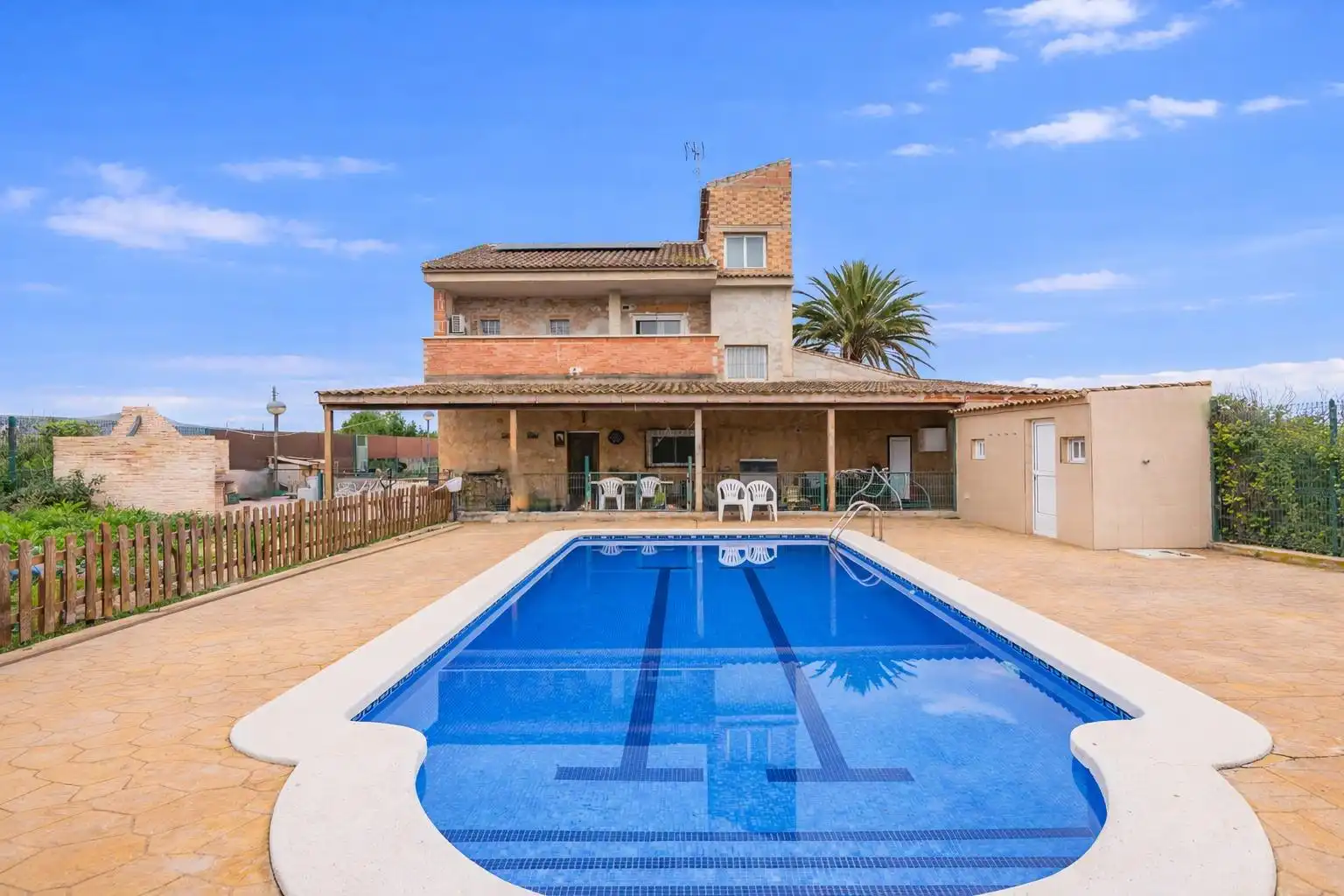 Piscina de Casa o xalet en venda en Murcia amb Aire condicionat, Jardí privat i Terrassa