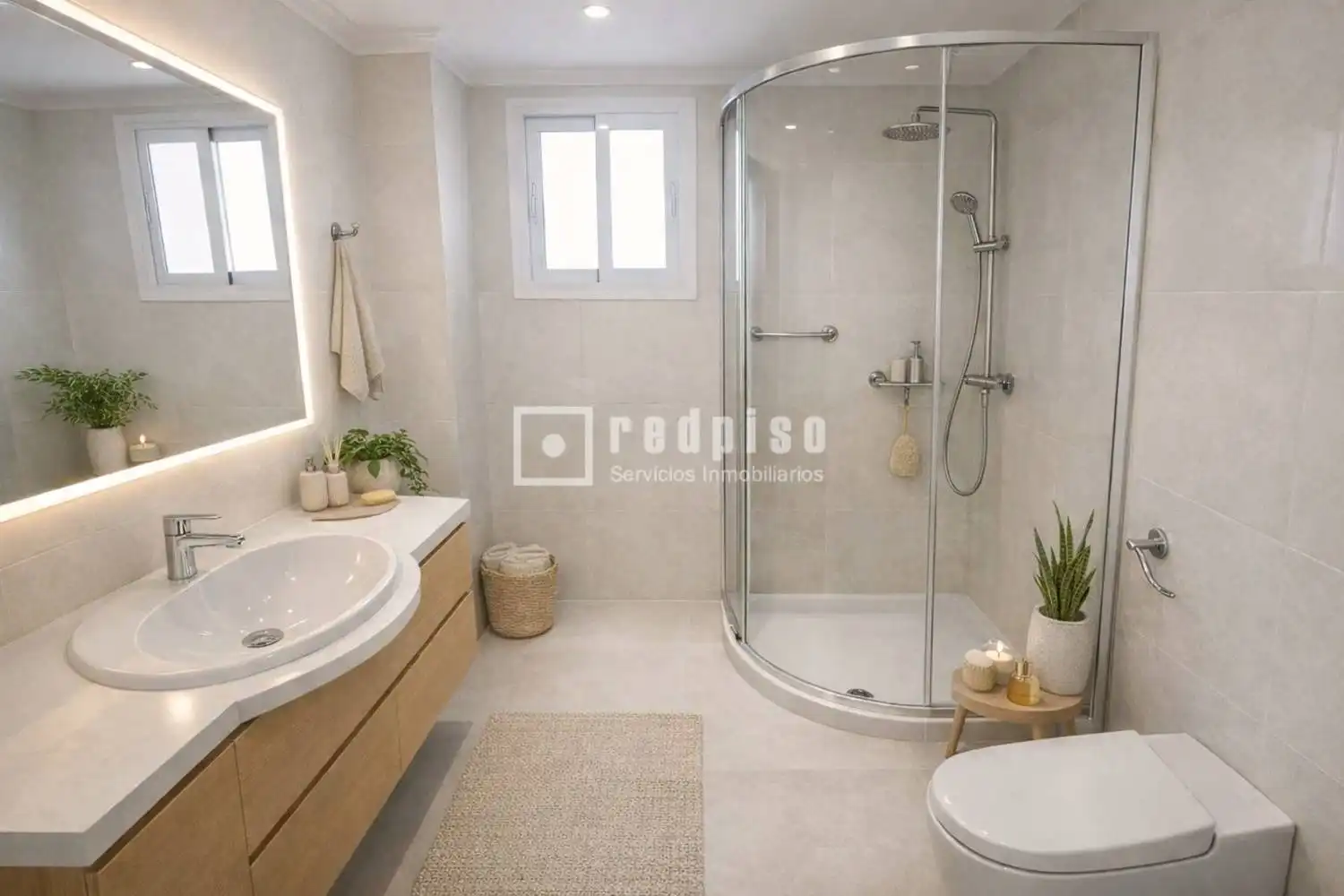 Bathroom of Flat for sale in Málaga  with Air Conditioner, Heating and Terrace