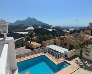 Vista exterior de Casa o xalet en venda en Callosa d'En Sarrià amb Aire condicionat, Calefacció i Jardí privat