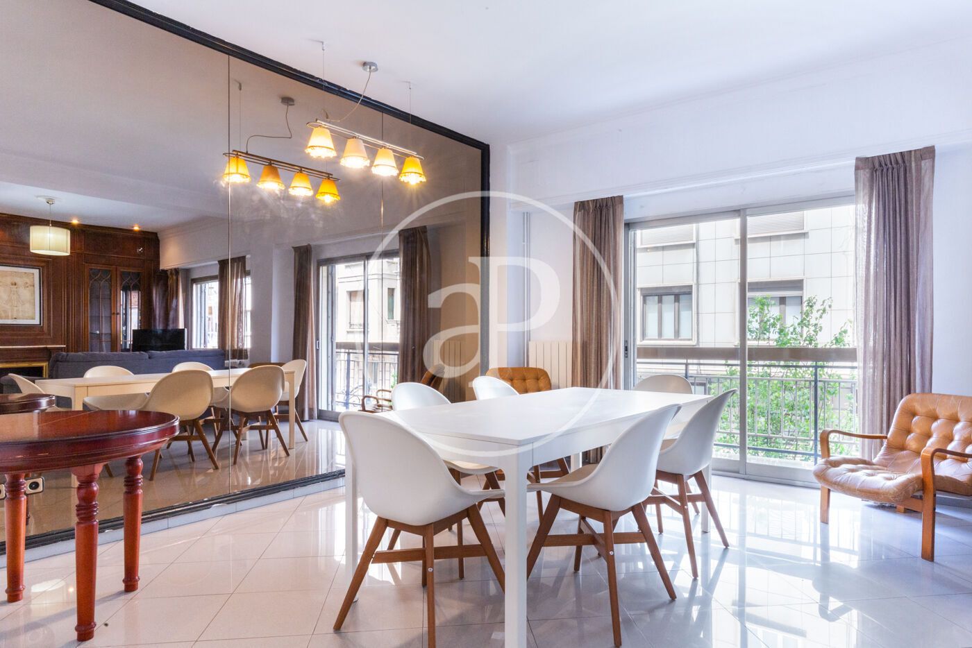 Dining room of Flat to rent in  Valencia Capital  with Air Conditioner, Heating and Terrace