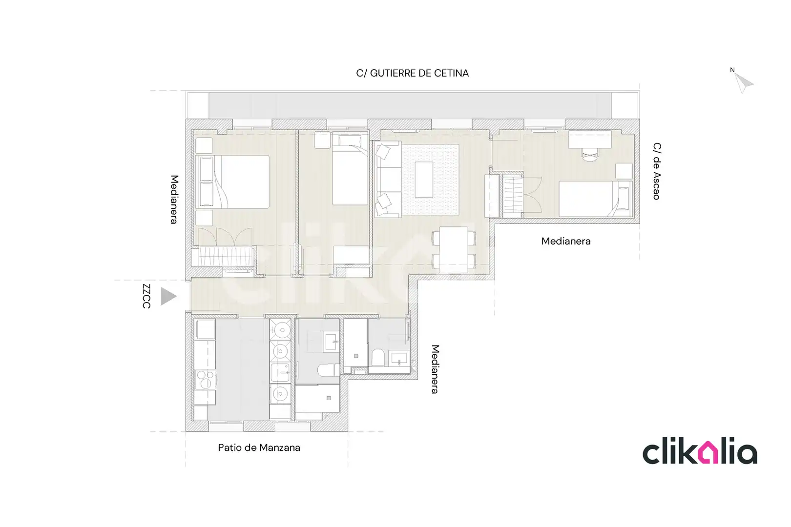 Piso en venta en Madrid con Aire acondicionado, Calefacción y Terraza