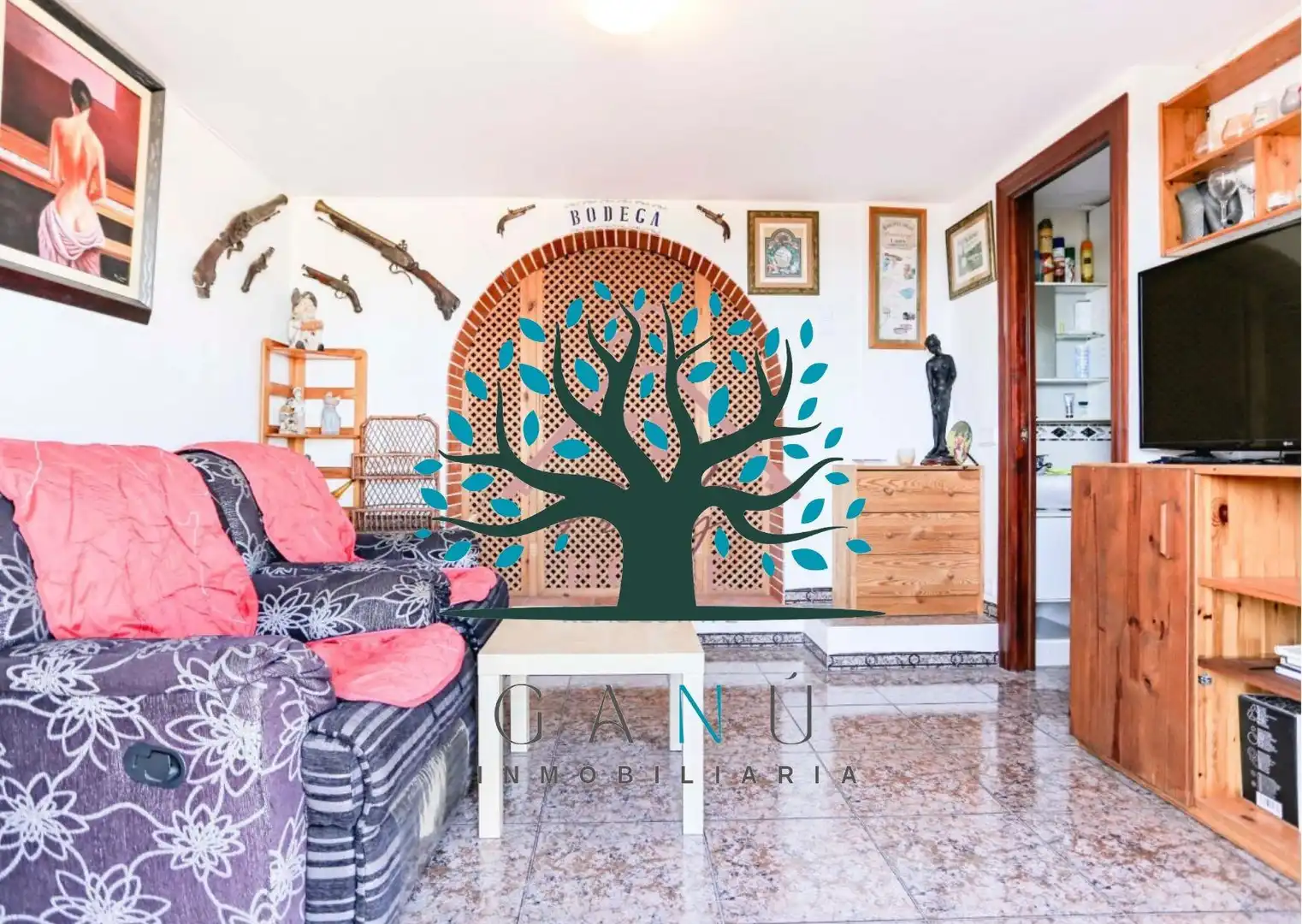 Sala de estar de Casa o chalet en venta en Mazarrón con Aire acondicionado, Calefacción y Jardín privado