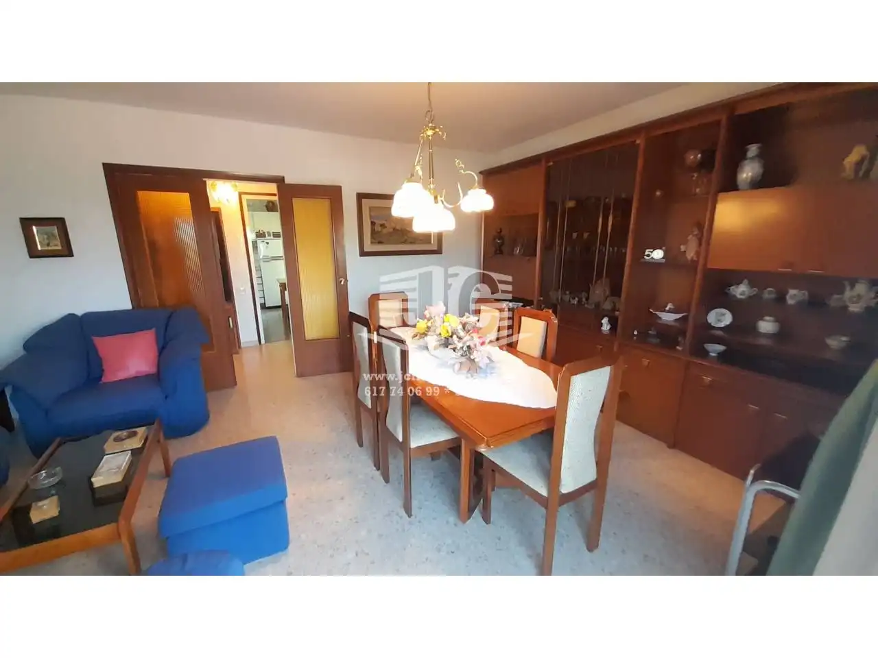 Esszimmer von Wohnung zum Verkauf in Tivenys mit Klimaanlage, Heizung und Terrasse