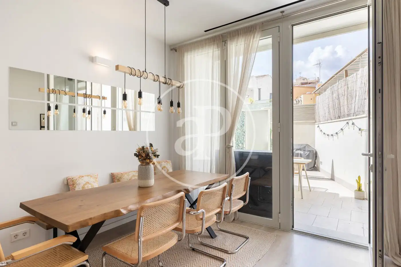Esszimmer von Wohnung zum Verkauf in  Barcelona Capital mit Klimaanlage, Heizung und Terrasse