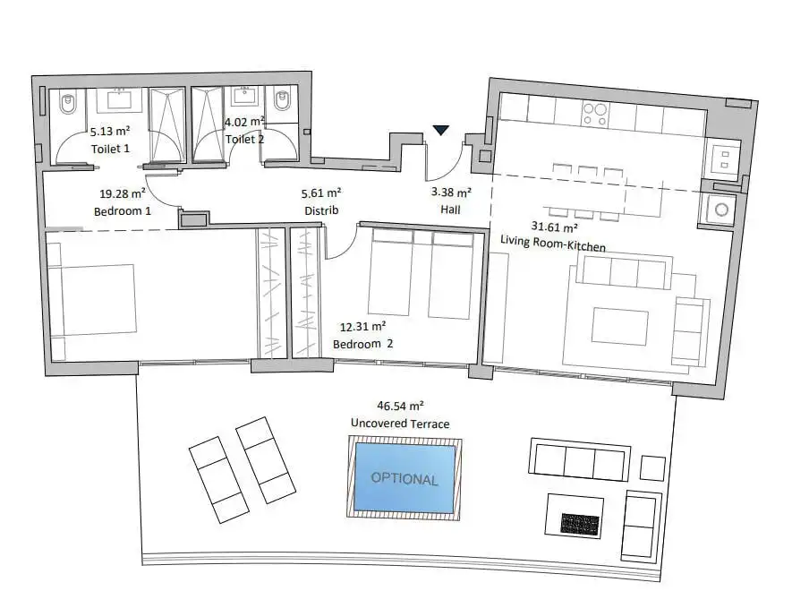 Apartment with terrace for sale in Torreblanca del Sol, imagen 17