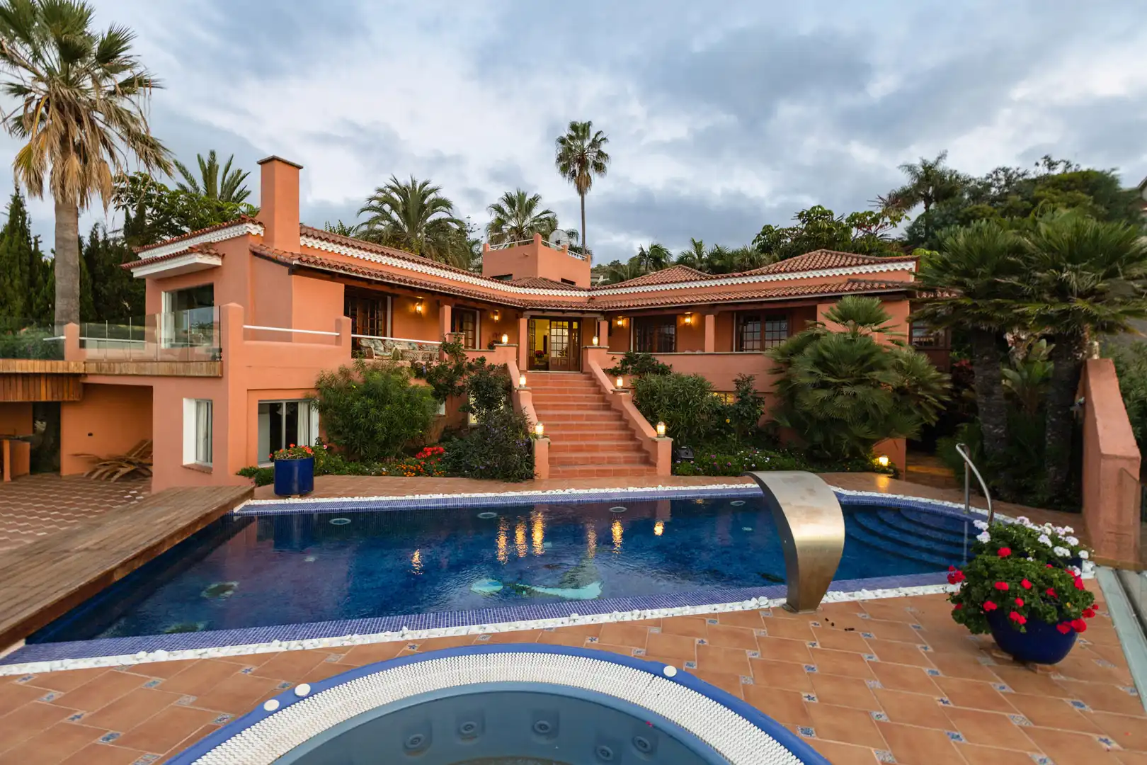 Vista exterior de Casa o chalet en venta en Tacoronte con Aire acondicionado, Jardín privado y Terraza