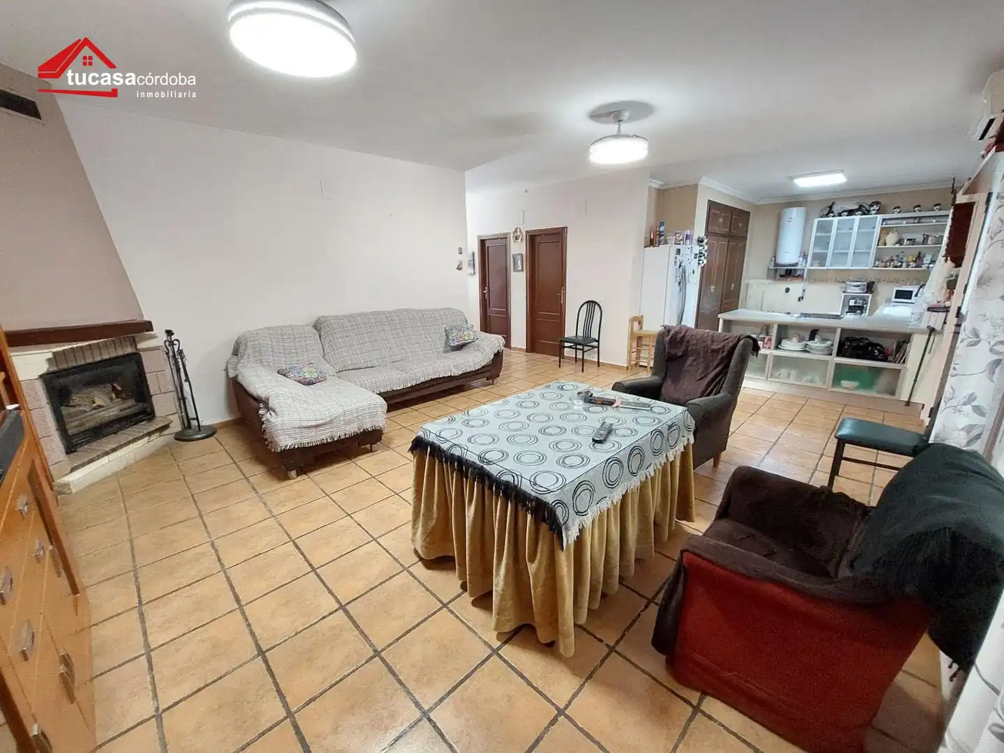 Sala d'estar de Finca rústica en venda en Montemayor amb Traster, Piscina i Moblat