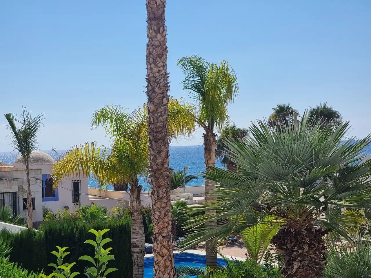 Terrace of Apartments for sale in Mojácar  with Air Conditioner, Swimming Pool and Furnished