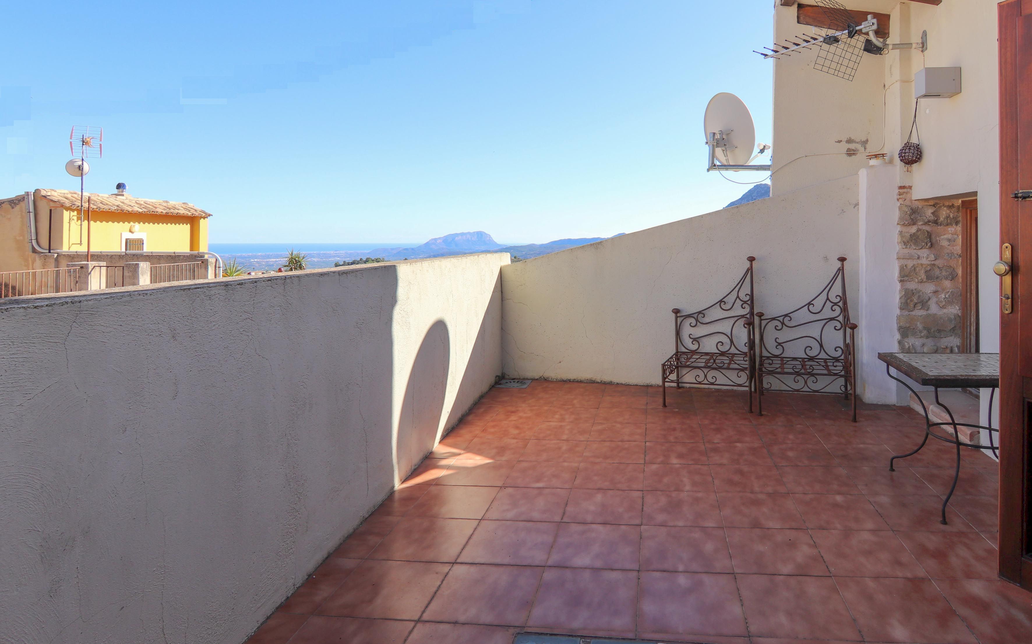 Terrace of Country house for sale in La Vall de Laguar  with Heating, Terrace and Storage room