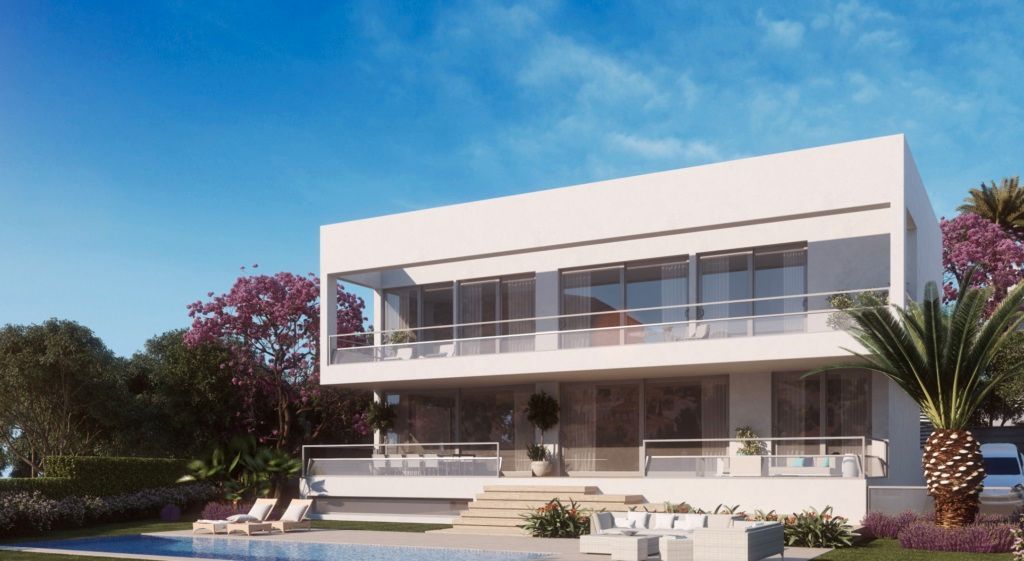 Exterior view of House or chalet for sale in Estepona  with Air Conditioner, Terrace and Swimming Pool