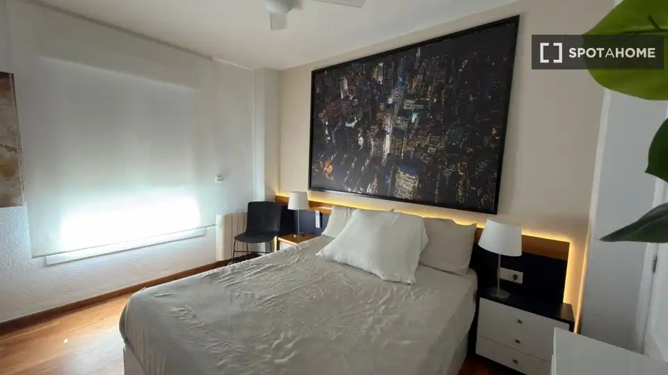 Dormitori de Apartament per a compartir en Alicante / Alacant amb Aire condicionat, Calefacció i Terrassa