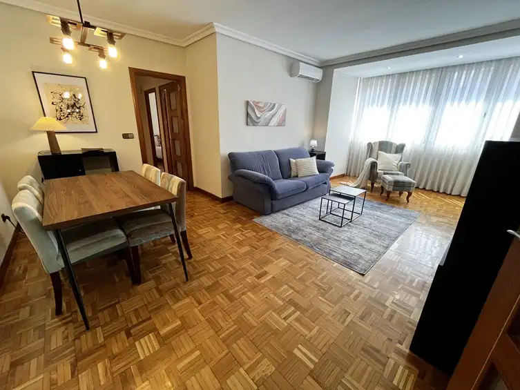 Sala de estar de Piso de alquiler en Madrid con Aire acondicionado, Calefacción y Parquet