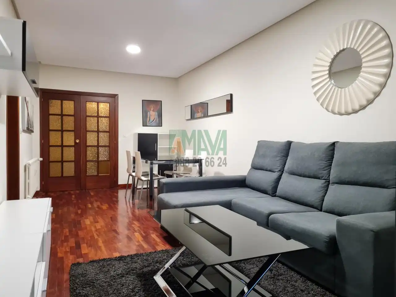 Wohnzimmer von Wohnungen zur Miete in Ourense Capital  mit Heizung, Abstellraum und Möbliert