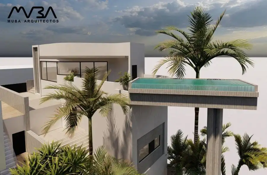 Terraza de Casa o chalet en venta en Mazarrón con Jardín privado, Terraza y Piscina