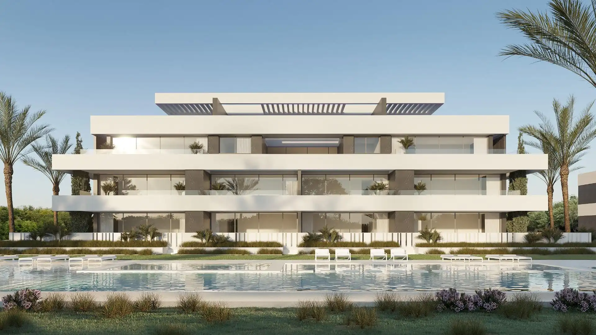 Vista exterior de Apartament en venda en La Nucia amb Aire condicionat, Jardí privat i Terrassa