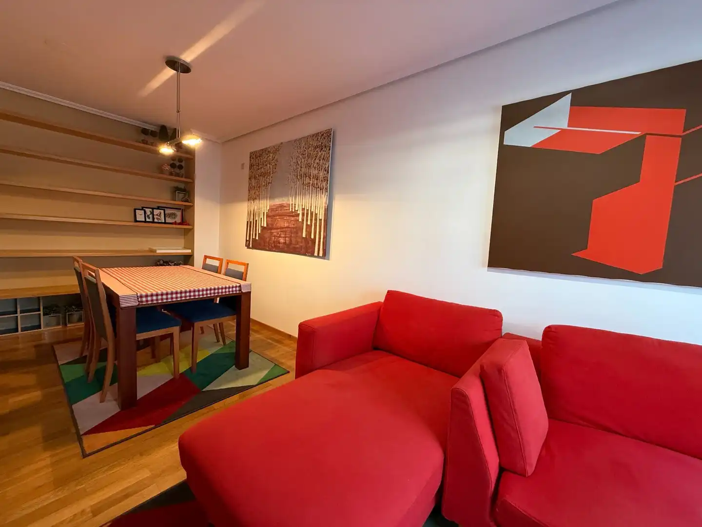 Sala d'estar de Pis de lloguer en A Coruña Capital  amb Calefacció