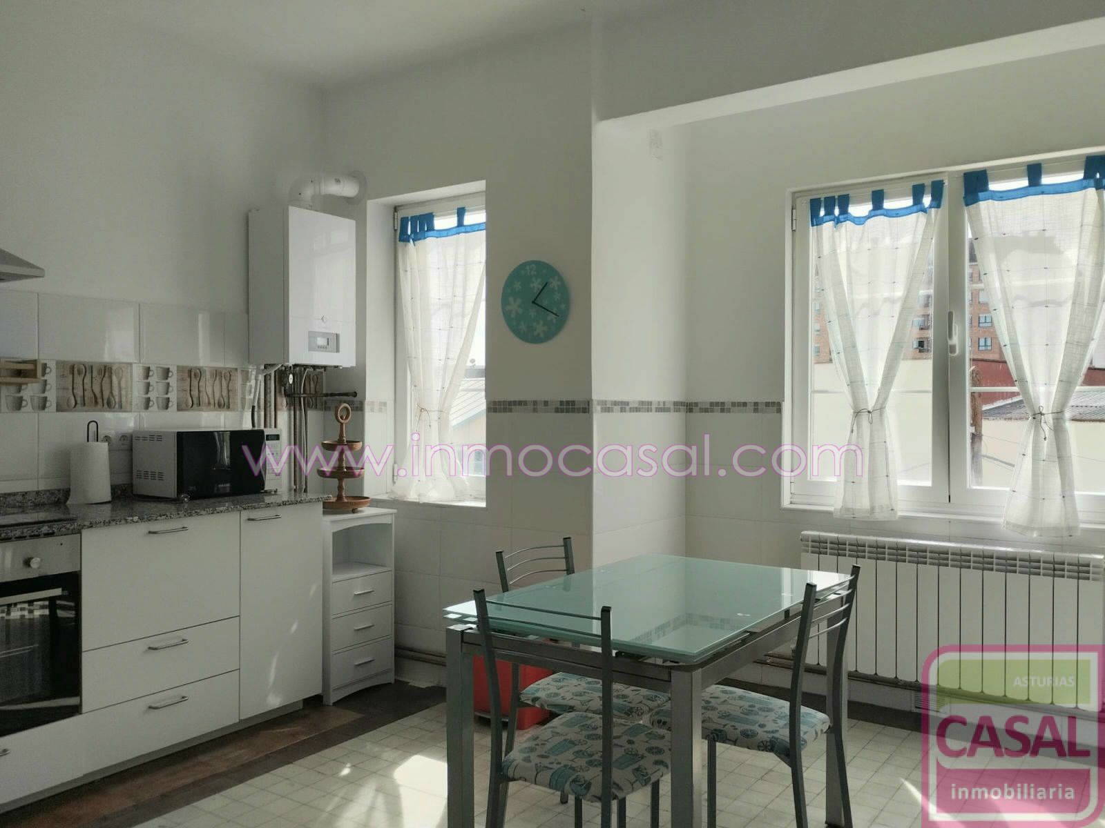 Kitchen of Flat for rent in Oviedo   with Heating and Furnished