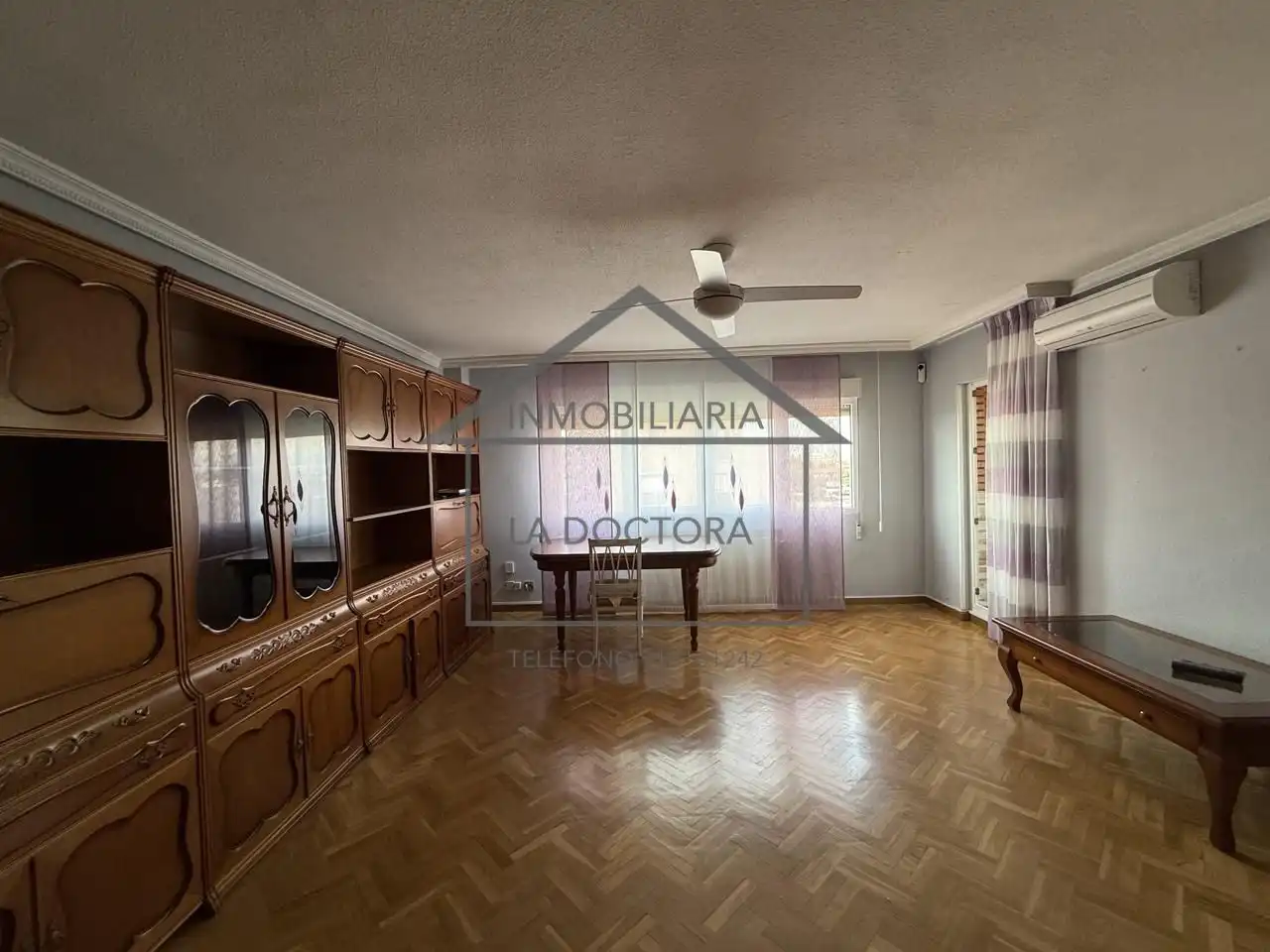 Wohnzimmer von Wohnung zur Miete in Móstoles mit Heizung, Parkett und Terrasse