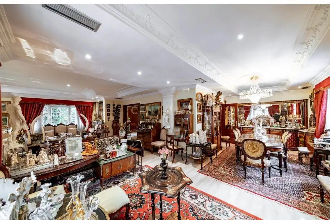 Sala de estar de Casa o chalet en venta en Madrid con Aire acondicionado, Jardín privado y Trastero