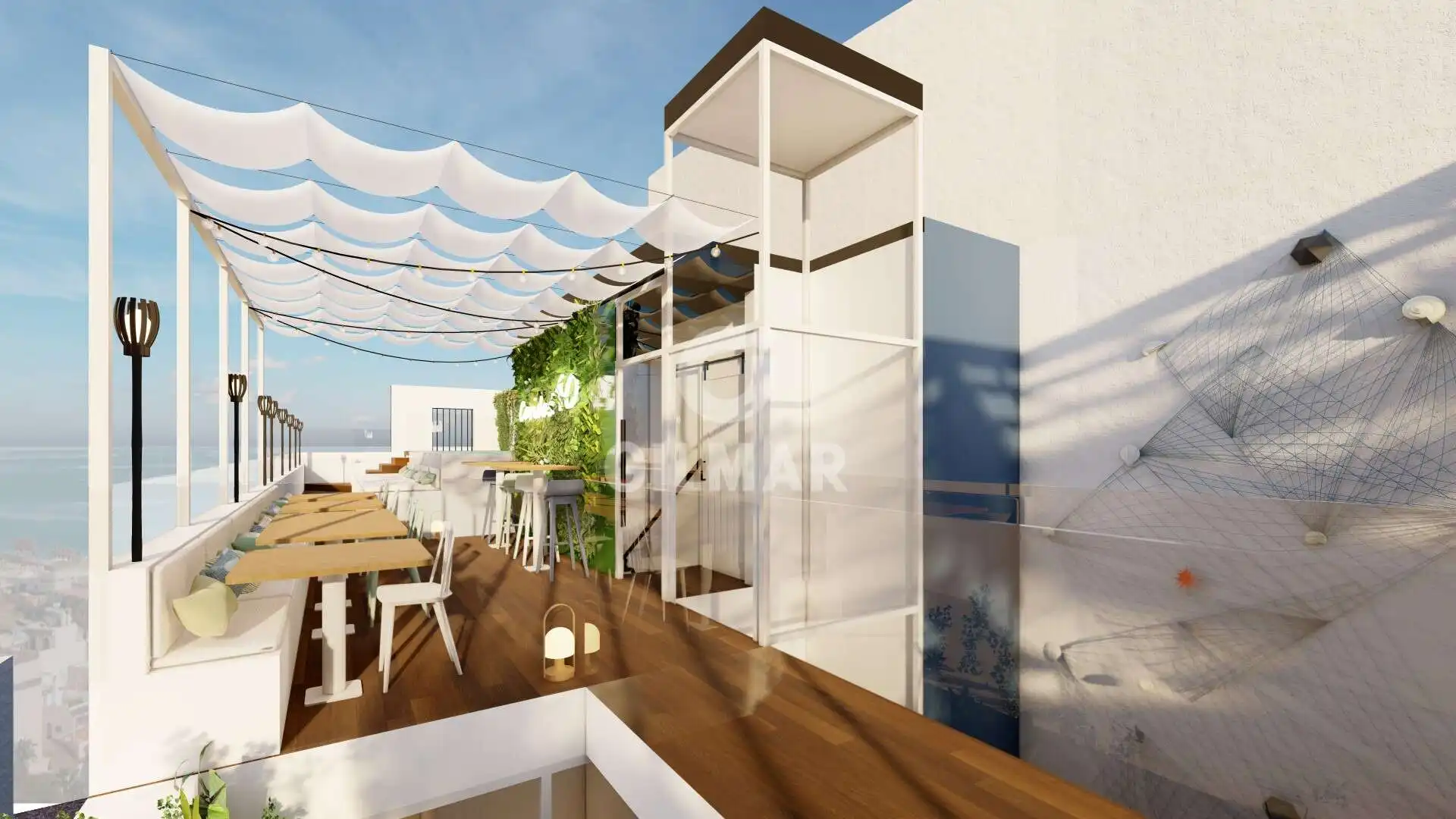 Terrasse von Fabrik Grundstücke zum Verkauf in Estepona