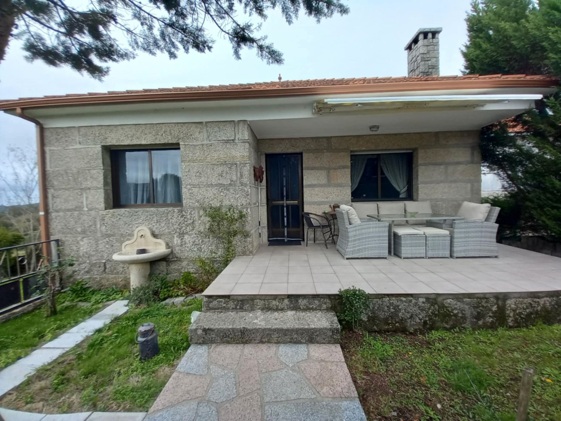 Exterior view of House or chalet for sale in Ponte Caldelas  with Heating, Private garden and Terrace