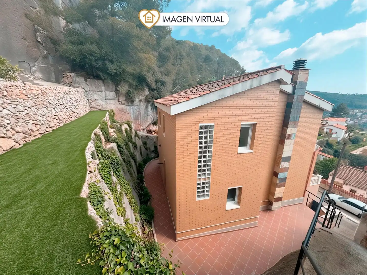 Vista exterior de Casa o chalet en venta en Vallirana con Aire acondicionado, Calefacción y Jardín privado