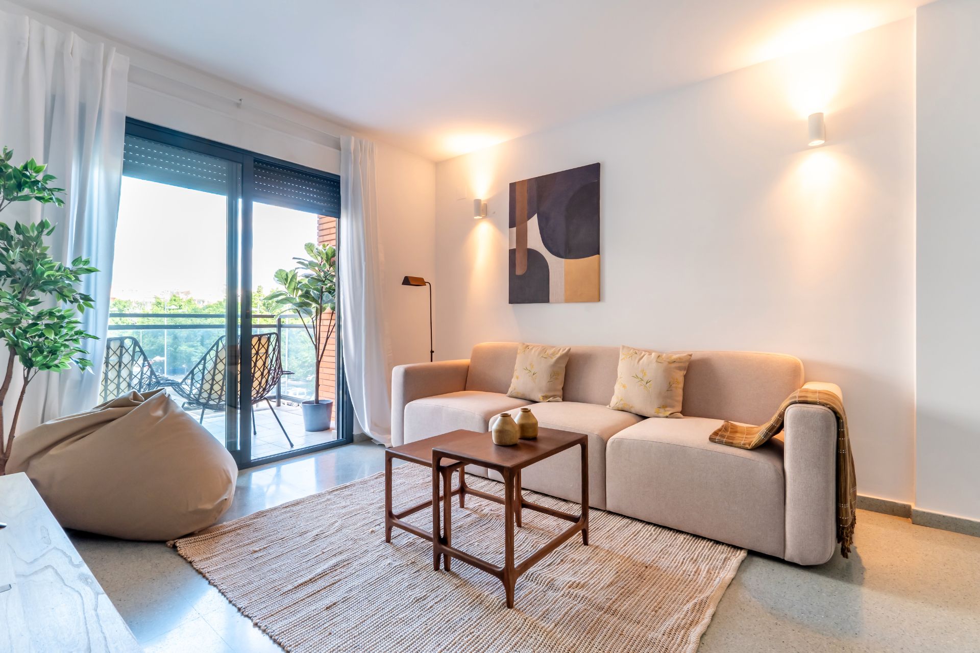 Sala d'estar de Pis de lloguer en San Vicente del Raspeig / Sant Vicent del Raspeig amb Aire condicionat, Calefacció i Moblat