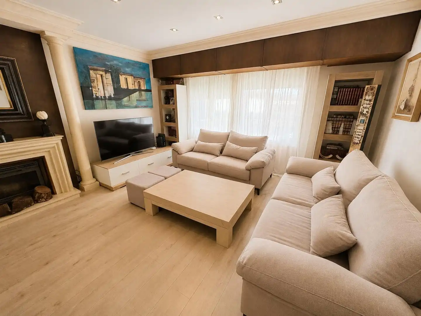 Sala de estar de Casa o chalet en venta en Arganda del Rey con Aire acondicionado, Calefacción y Jardín privado