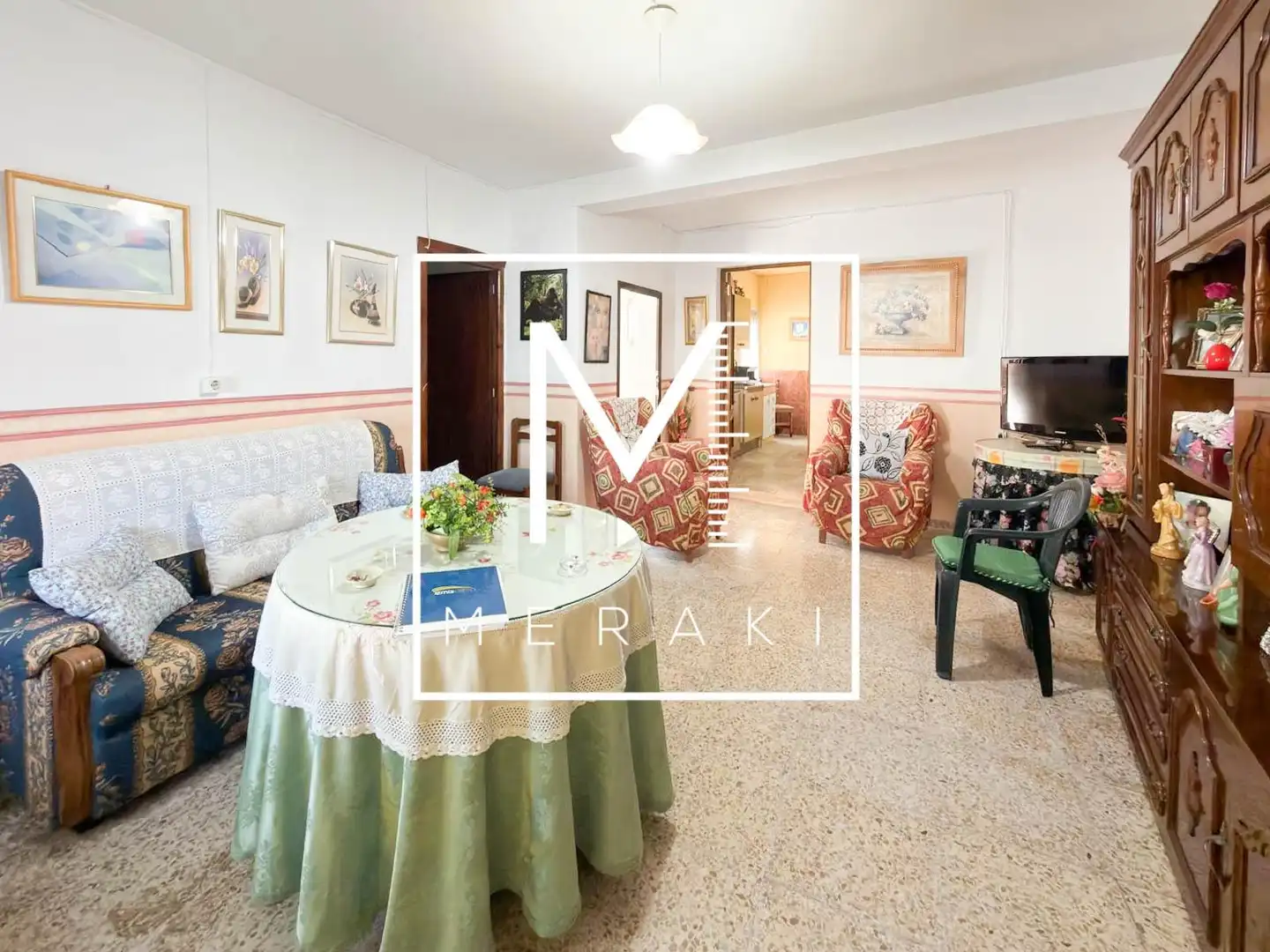 Sala d'estar de Casa o xalet en venda en Lezuza amb Calefacció, Jardí privat i Terrassa
