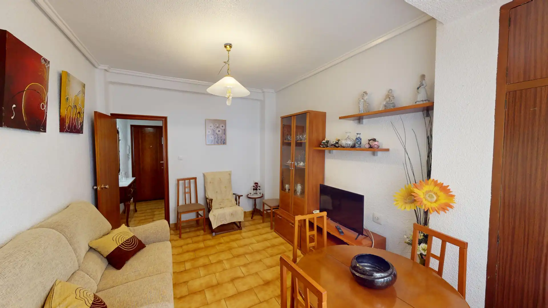 Sala d'estar de Pis en venda en Elche / Elx amb Aire condicionat i Balcó