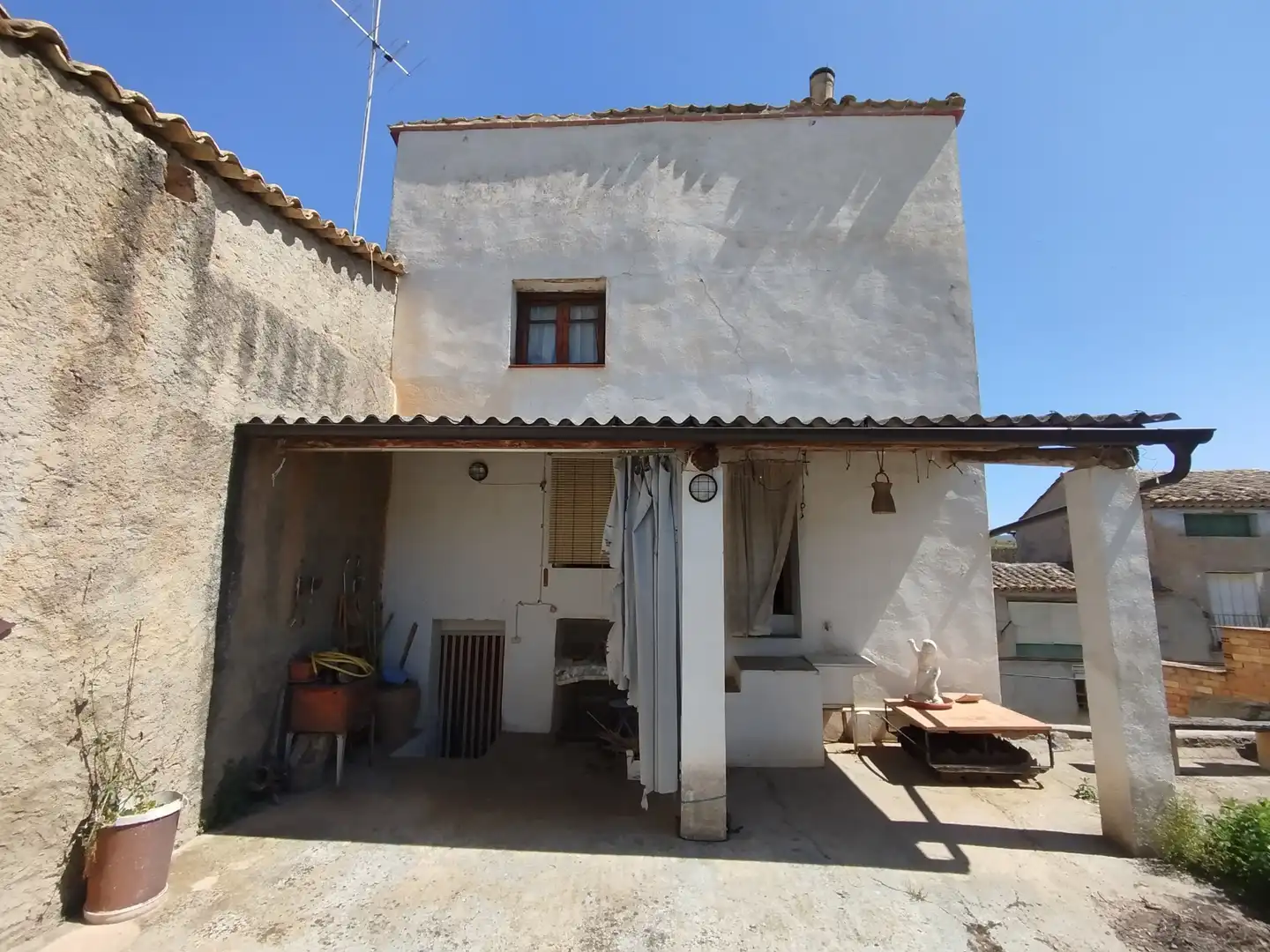 Exterior view of Country homes for sale in Peralta de Calasanz  with Heating, Terrace and Storage room