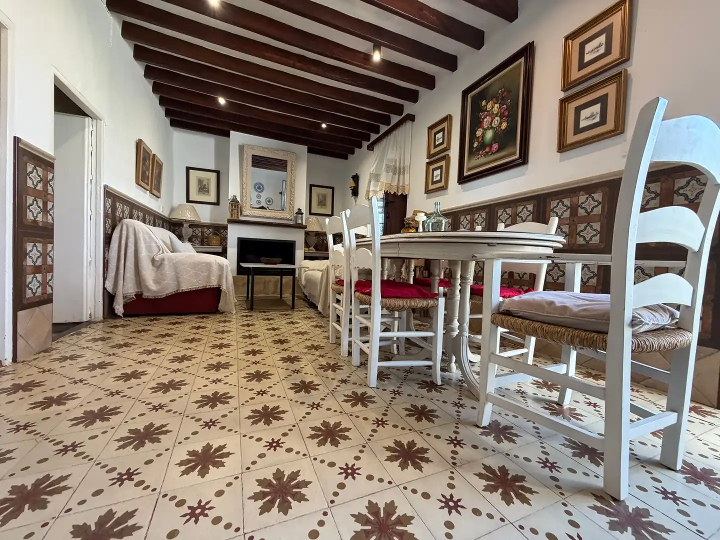 Menjador de Finca rústica en venda en Villanueva del Trabuco amb Jardí privat, Terrassa i Traster