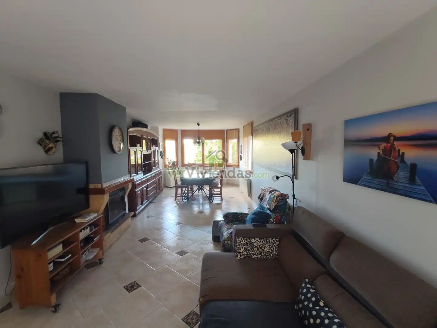 Sala d'estar de Casa o xalet en venda en Vallirana amb Calefacció, Jardí privat i Terrassa