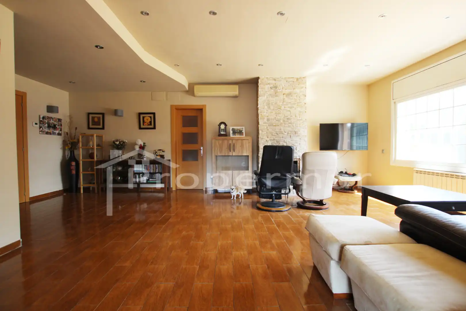 Sala de estar de Casa o chalet en venta en Sant Antoni de Vilamajor con Aire acondicionado, Calefacción y Jardín privado