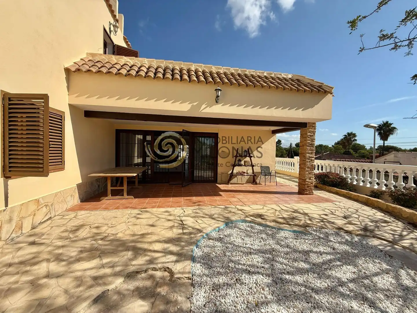 Terrassa de Casa o xalet en venda en La Nucia amb Aire condicionat, Jardí privat i Terrassa